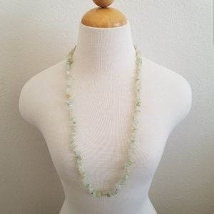Serpentine Gemstone Chip Necklace